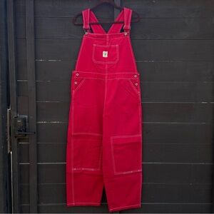 Red Hey Gang Overalls